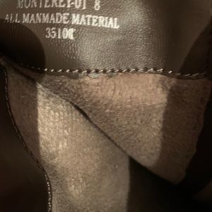 Brown leather boots